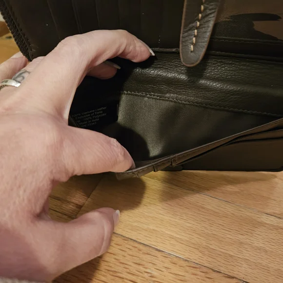 Brown Leather Ladies Wallet - Picture 6 of 7